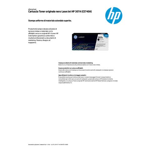 Toner 307A HP nero  CE740A